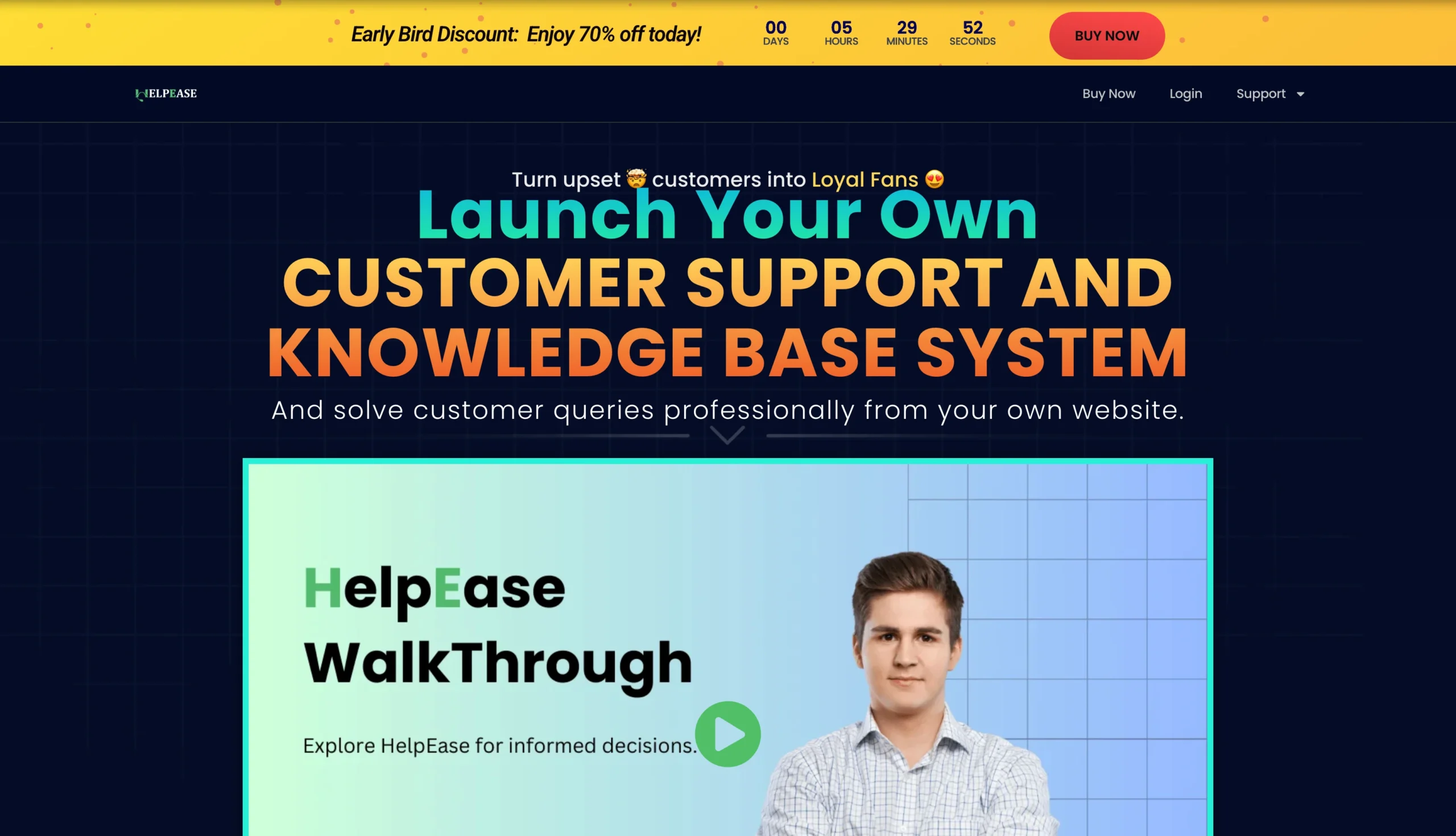 Landing Page design 4 Techysoar helpease scaled Techysoar